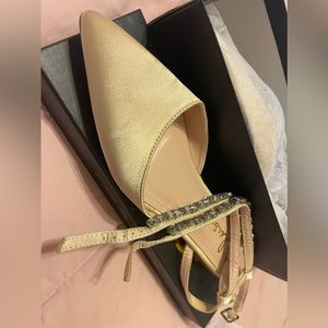 Lulu’s Boxton Champagne Point Toe Flats